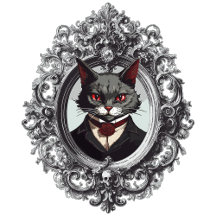 Halloween Cat, Vampire Cat Portrait