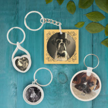 Boxer Dog Keychain Keepsakes