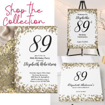 89th Birthday Gold Glitz Glam Celebration