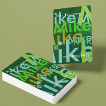 Repeating Names Playing Cards Gifts
