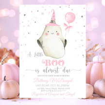 Little Boo is almost due Pink Baby shower 