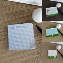 Golf Theme Post It Notes