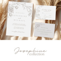 Josephine • Elegant Vintage Sepia Wedding Suite