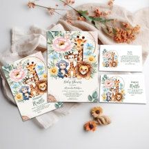 Safari Tropical Jungle Animals Baby Shower