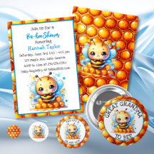 Cute Honeybee Boy's Baby Shower Collection