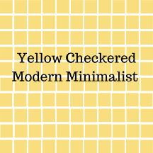 Yellow Checkered Modern Minimalist 
