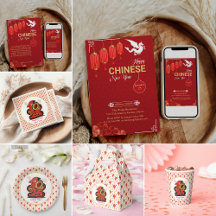 Chinese red Gold Happy Lunar New Year Of The Snake