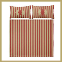 Two Tone Striped Duvet and Pillow Sets