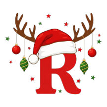 Personalized Christmas Monogram Santa Hat