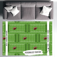 Sports Themed Personalized Area Rugs