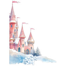 Winter Princess Castle Collection for 4th Birthday