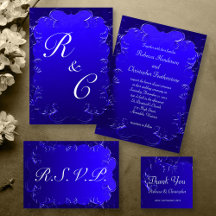 Elegant Royal Blue Wedding Suite