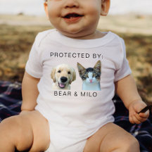 Protected By Dog Personalized Dog Cat Name Photo