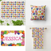Fruit Print Bed Bath and Kitchen Collection