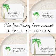 Palm Tree Moving Announcement Collection