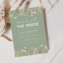 Sage Green Brunch with the Bride Wildflower