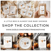 A Little Boo Is Almost Due Halloween Baby Shower