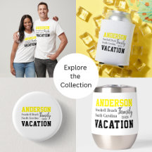 Family Vacation Matching Neon Yellow