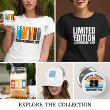 Leap Day Feb 29th Leap Year Birthday Collection