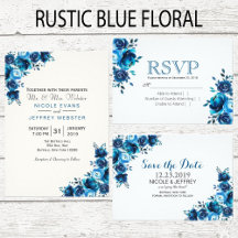 Blue Floral Wedding Suite