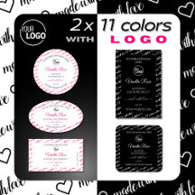 Word Art Frame Logo Product Labels Different Color