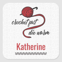 Red Crochet Fast, Die Warm