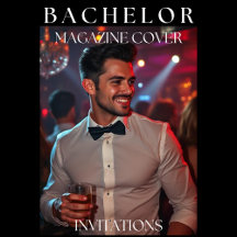Bachelor Party Invitations-Magazine Cover 