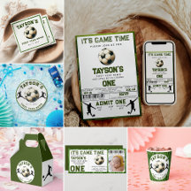 Soccer First Year Down 1st Birthday Party