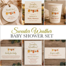 Sweater Weather Baby Shower Collection