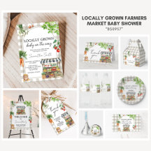 Locally Grown Farmers Market Baby Shower