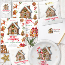 Gingerbread House Christmas Decorating Party