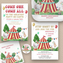 Circus Themed Kids Birthday Party