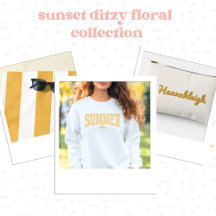 Sunset Ditzy Floral