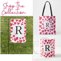 Red Hearts and Monogram