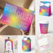 Colorful Holographic Bridal Shower