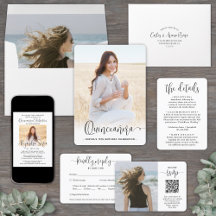 Quinceanera Celebration • Modern Trendy Script 