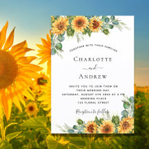 Wedding - Eucalyptus greenery sunflowers