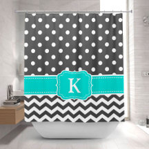 Shower Curtains: Chevron Zigzag Shower Curtains