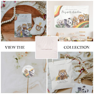 Tropisches Jungle Baby   Babydusche Pappteller