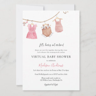 Virtual Baby Shower Boy Einladung
