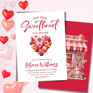 Eine kleine Sweetheart Red Sweet Heart Baby Dusche