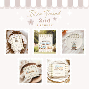 Zug 2. Geburtstag Einladung