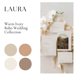 Moderne Minimalistische Boho Arch RSVP Karte