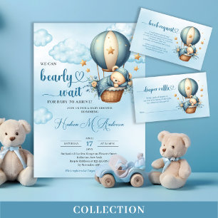Wir können frühzeitig den Teddy-Bären-Heißluftball Einladung