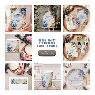 Summer Berry Sweet Strawberry Brautparty Pappteller