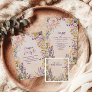 Baby in Bloush Blush Spring Bloral Baby Dusche Einladung