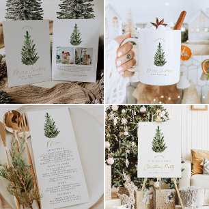 Moderner Minimalistischer Weihnachtsbaum Frohe Wei Kaffeetasse