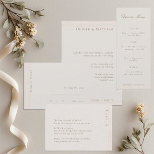 Champagne Gold Moderne Chic-Kalender Save The Date
