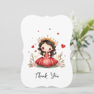 Niedliche kleine Prinzessin mit rotem Kleid Kleink T-Shirt