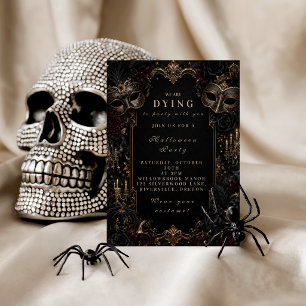 Elegante Maskenball-Halloween-Party Einladung